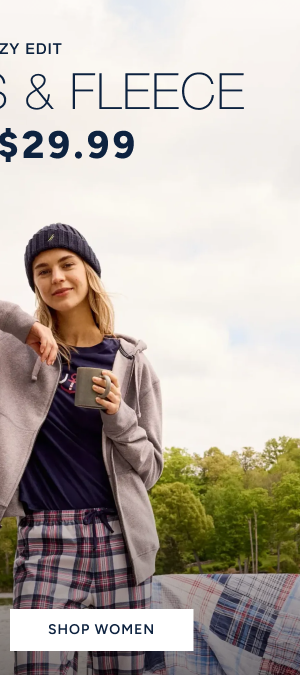 Shop women's sweaters and fleece from $29.99