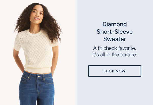 Shop diamond short-sleeve sweater
