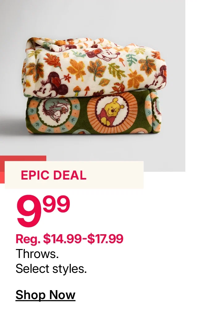 $9.99 throws