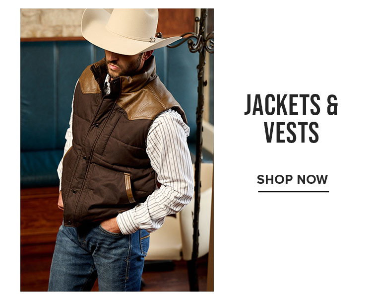 Jackets &amp; Vests. Shop Now.
