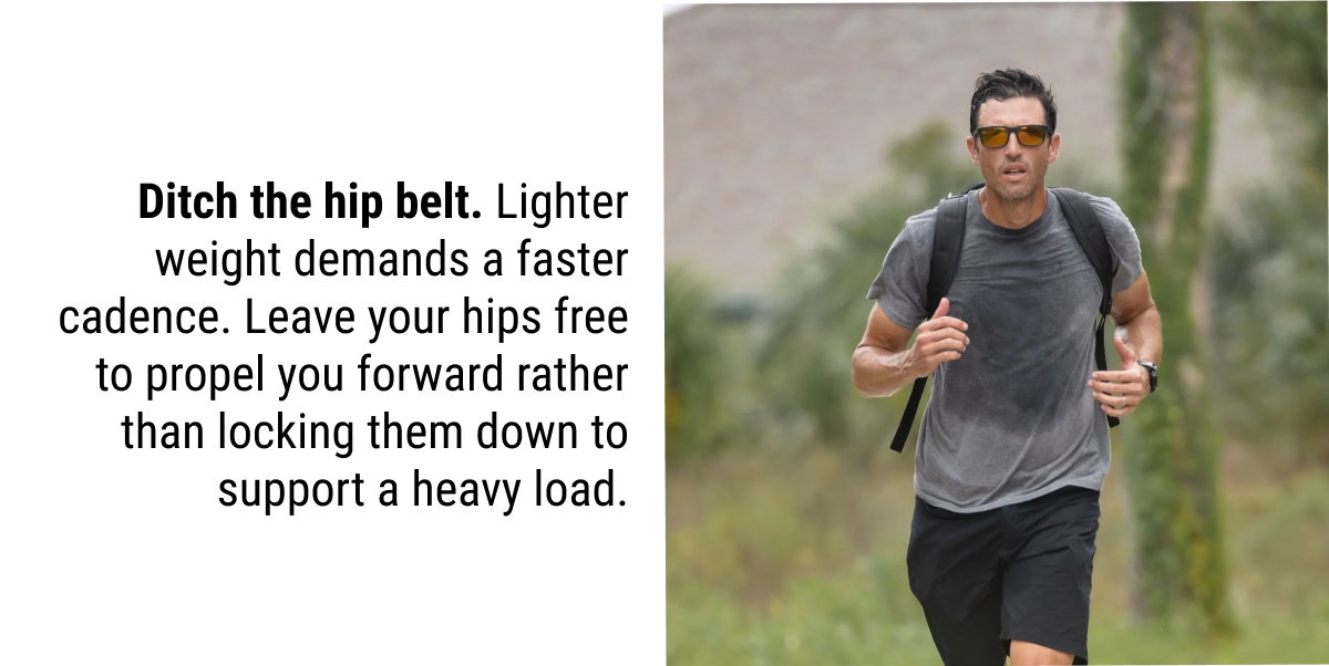GORUCK: RUCK SHUFFLING. Ditch the hip belt.