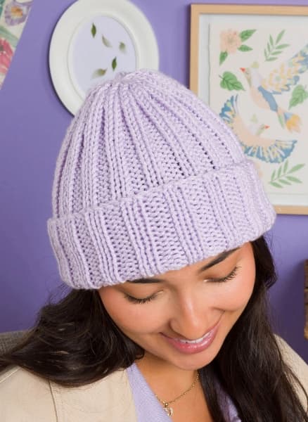 FREE Red Heart Heart-warmer Knit Hat Pattern