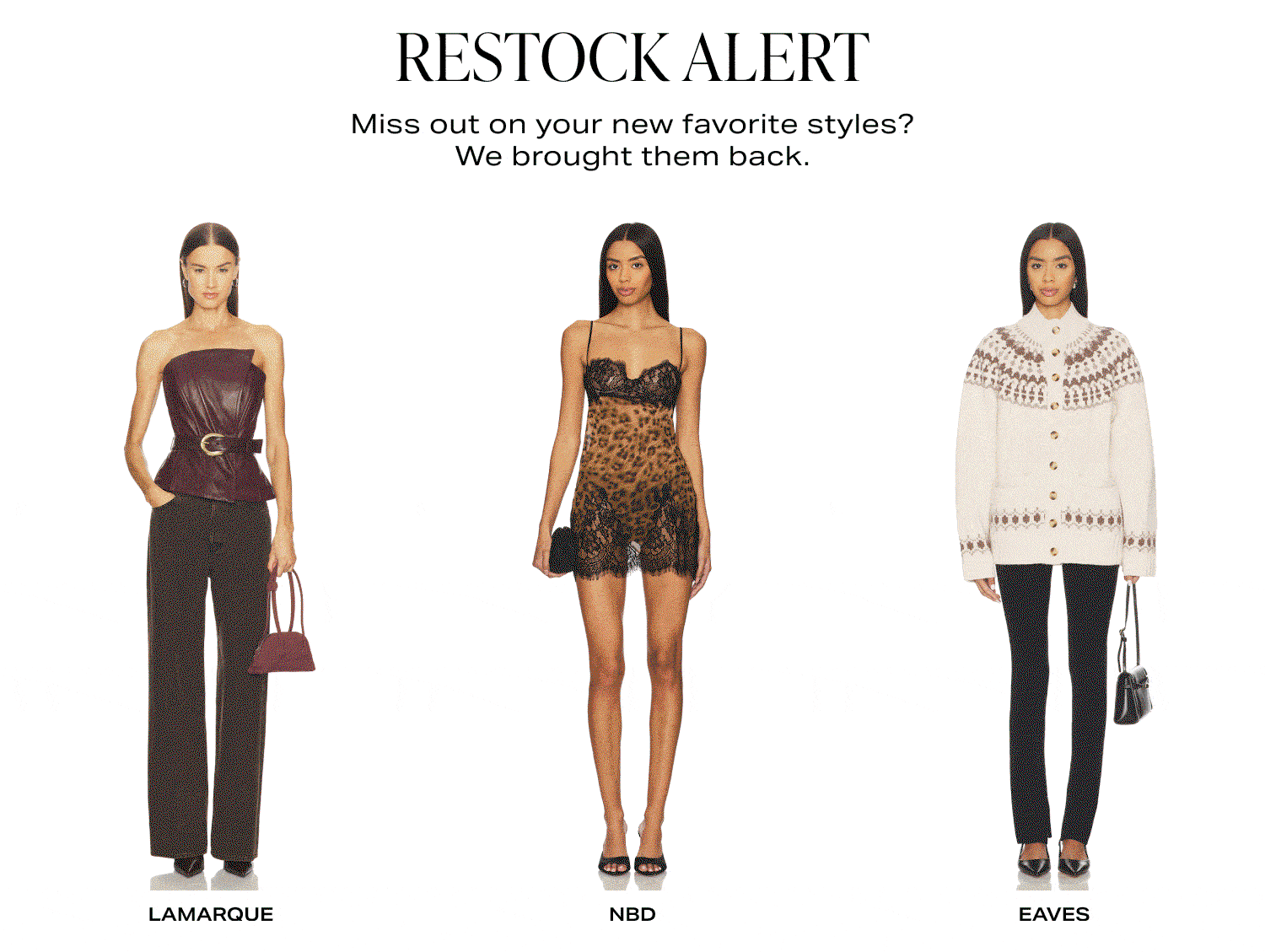 Shop Back in Stock