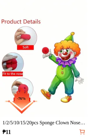 1/2/5/10/15/20pcs Sponge Clown...