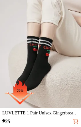 LUVLETTE 1 Pair Unisex Gingerbread...