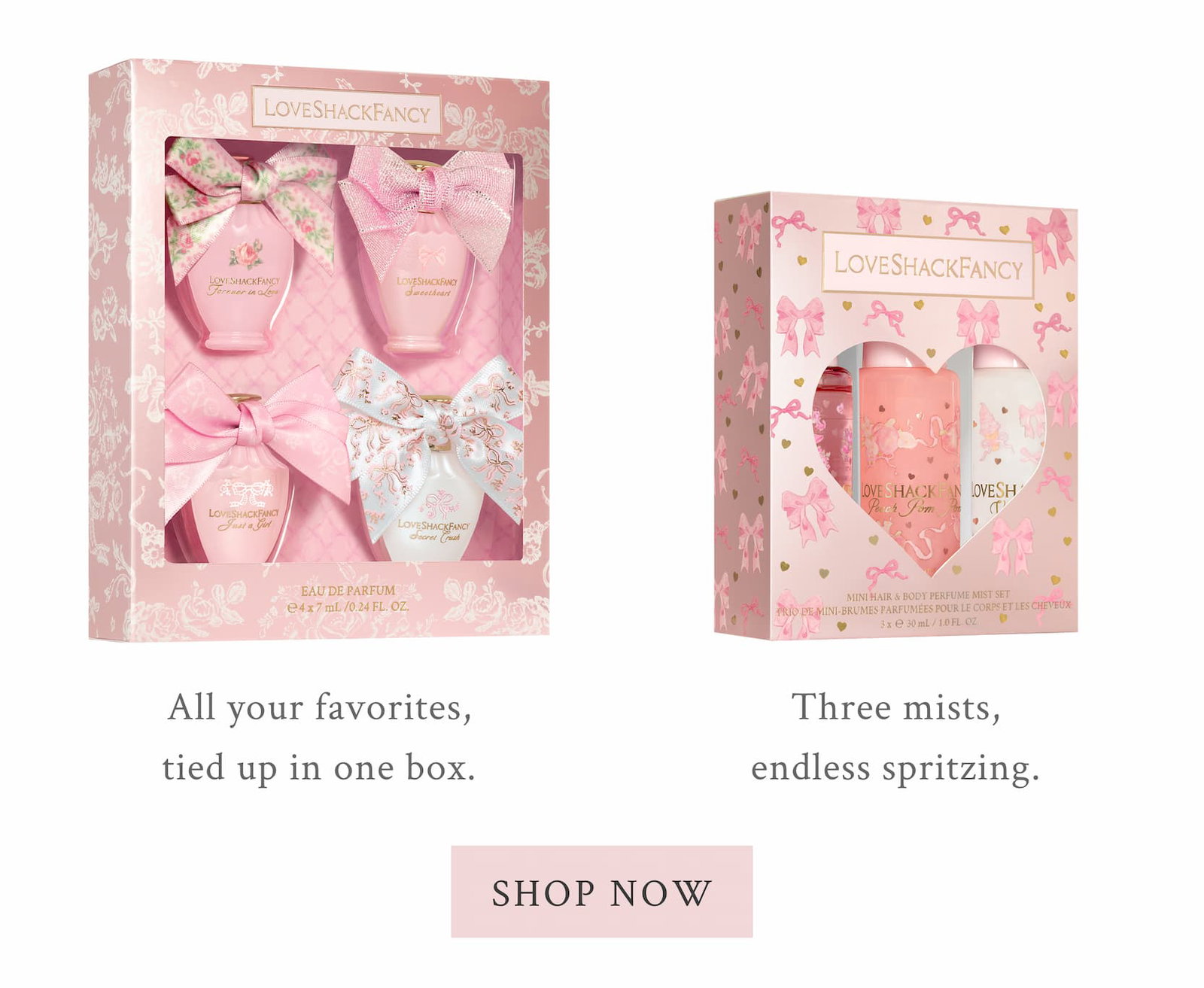 OLIDAY GIFTING, HANDLED DRESSED FOR GIFTING Get ahead of gifting this year with the fragrances everyone already loves, now in limited-edition holiday sets, pretty enough to skip the wrapping paper entirely. 