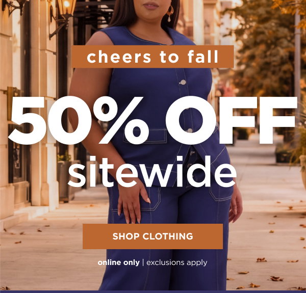 50% Off Sitewide. Shop now