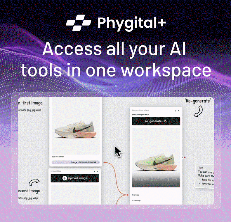Phygital+: Access all your AI tools in one workspace