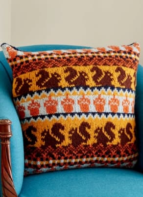 FREE Autumn Harvest Knit Pillow Pattern