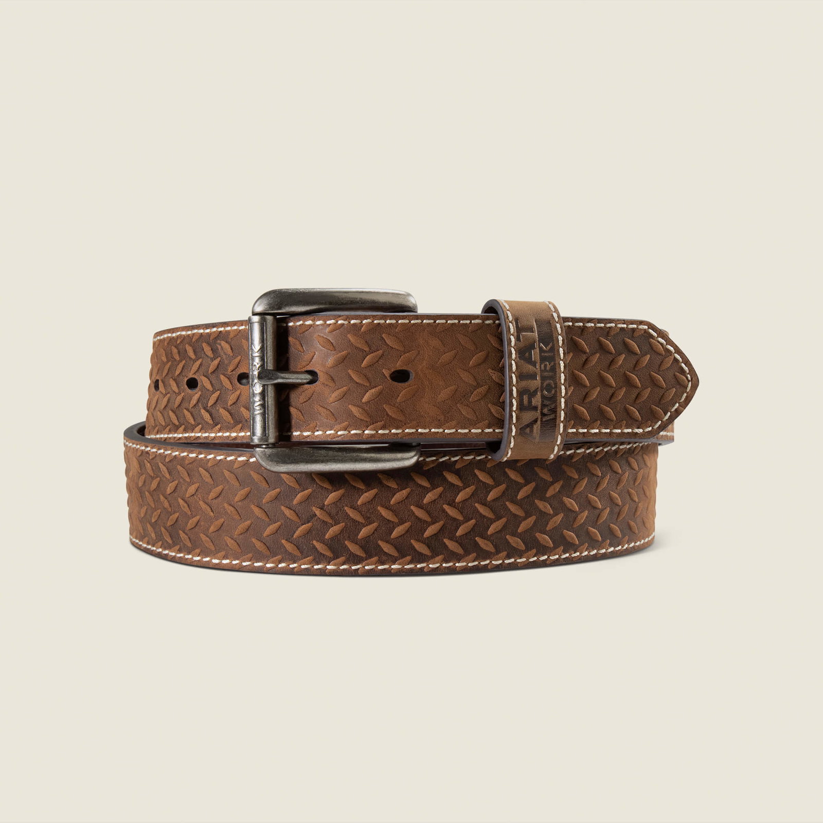 Men’s Diamond Plate Embosed Belt