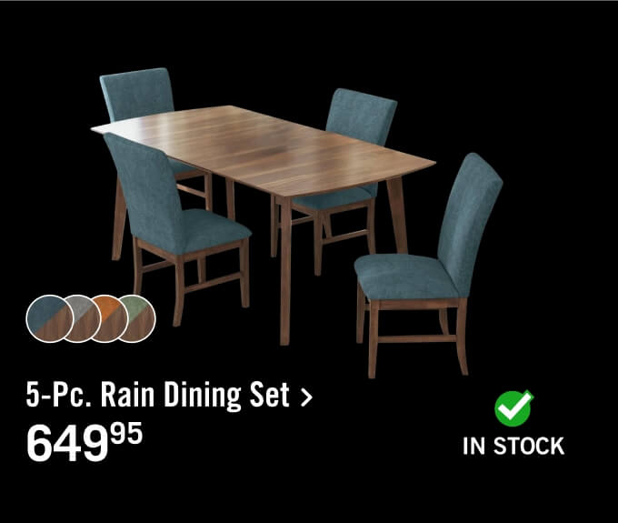 5-Pc. Rain Dining Package.