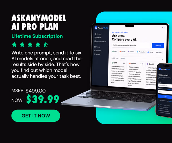 AskAnyModel AI Pro Plan: Lifetime Subscription