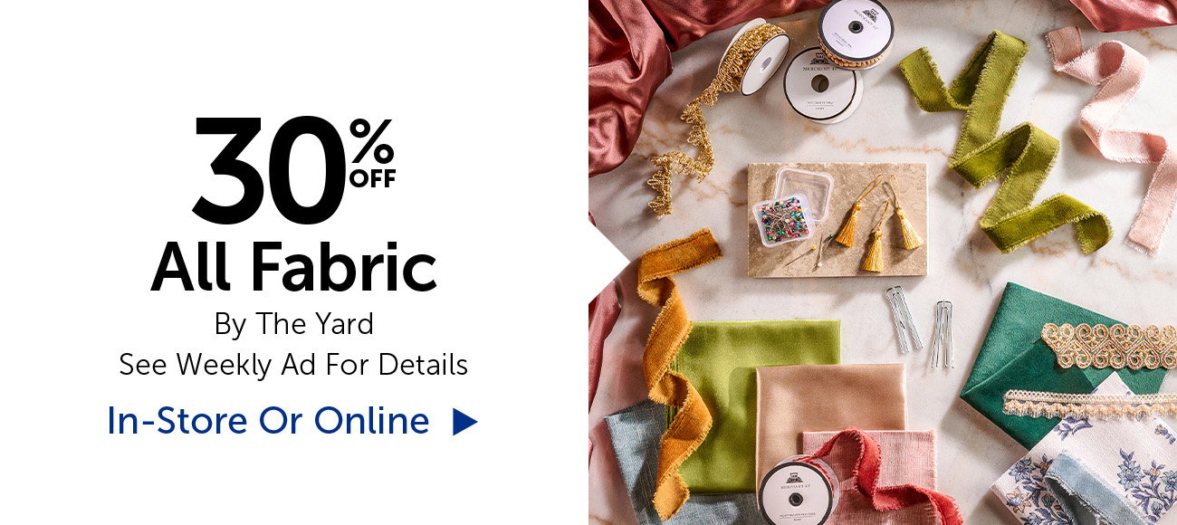 40% Off All Fabric - By The Yard