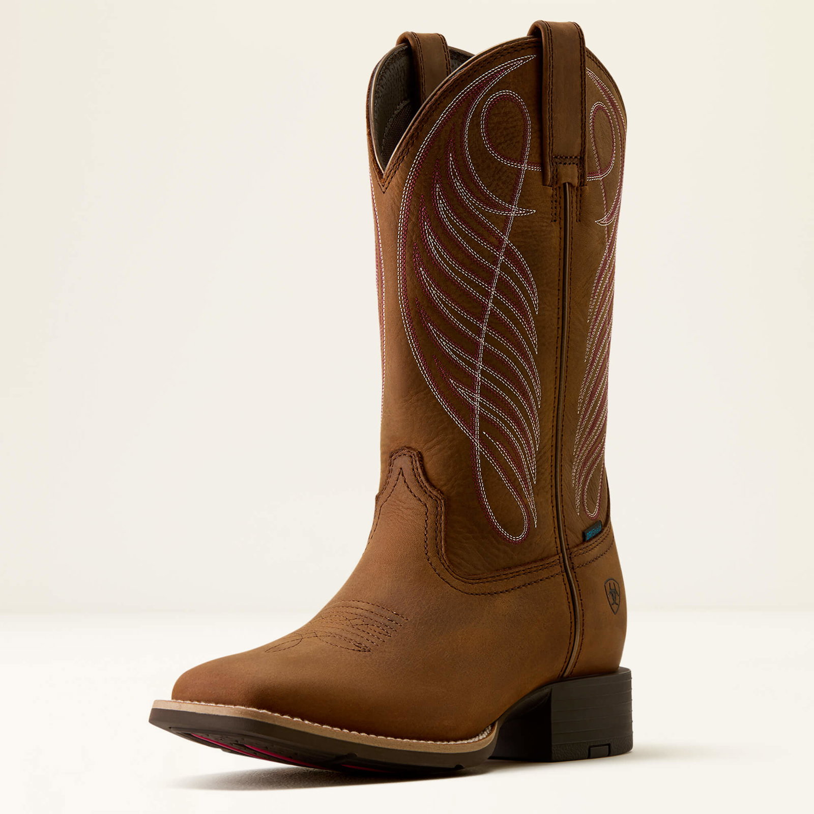 Women’s Round Up Waterproof Wide Square Toe Western Boot