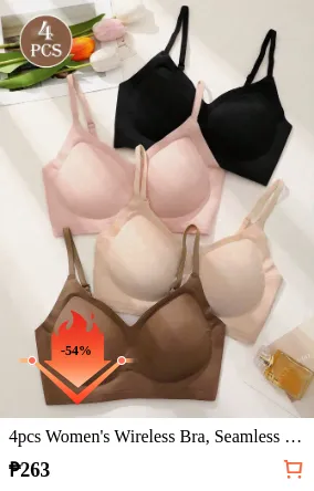 4pcs Women s Wireless Bra Seamless...