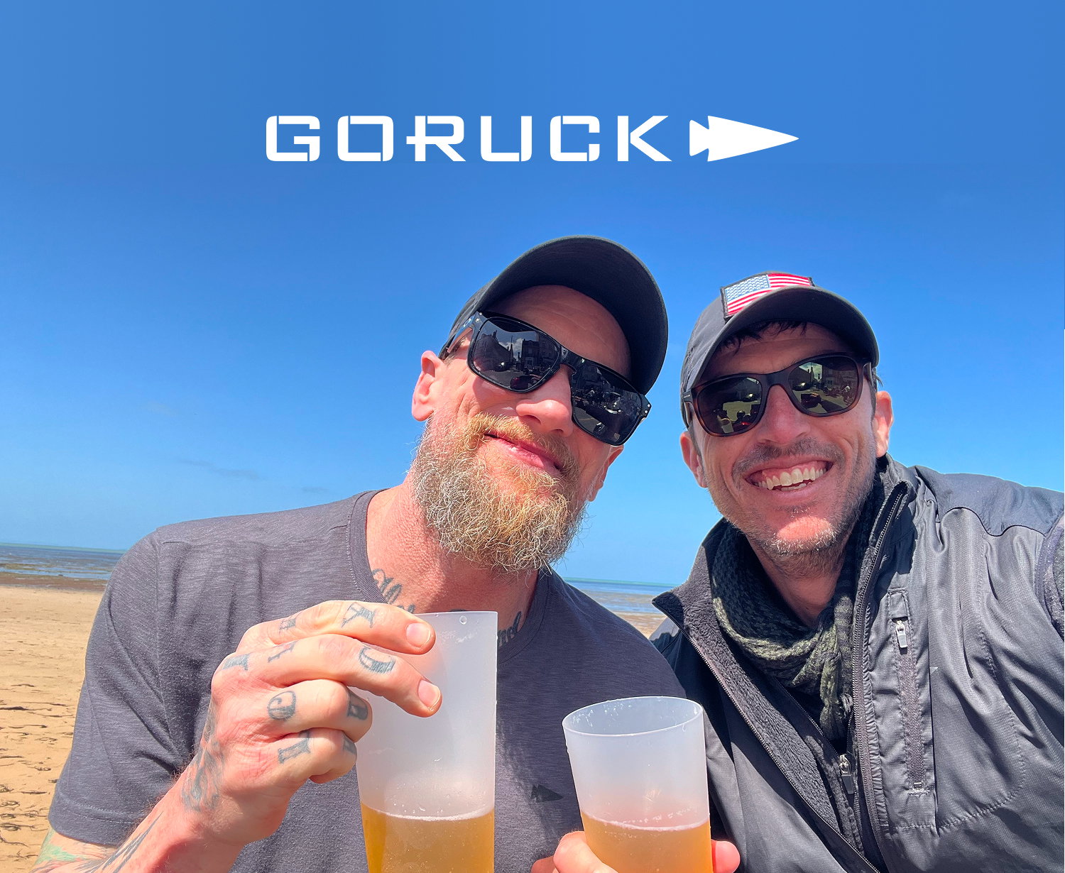 Mike V and Jason at Normandy