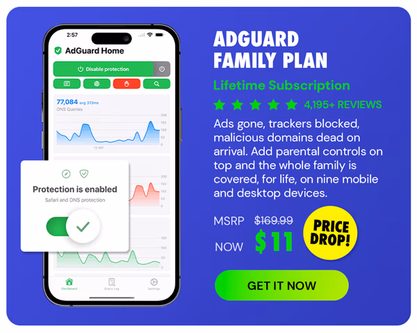 AdGuard Family Plan: Lifetime Subscription