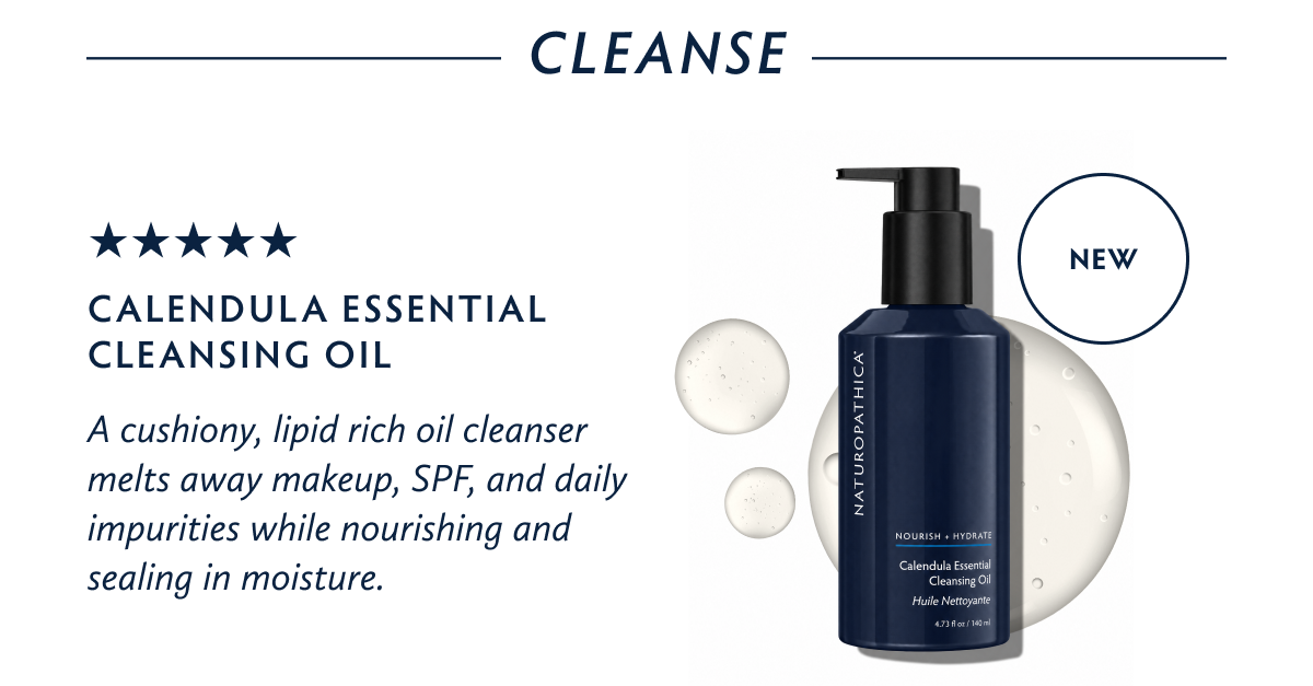 Shop the New Calendula Essential Cleansing Oil