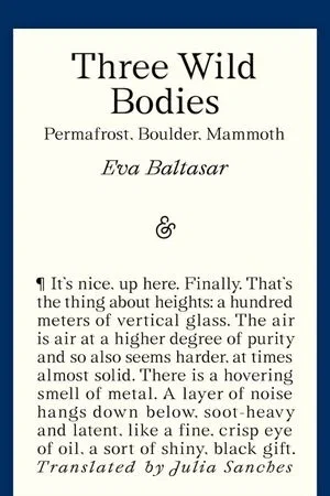 Book: Three Wild Bodies
