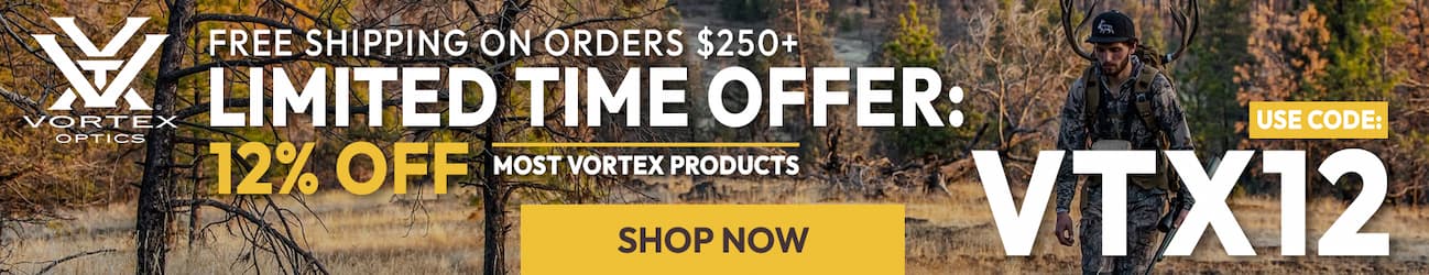 12% OFF Most Vortex Products - USE CODE VTX12