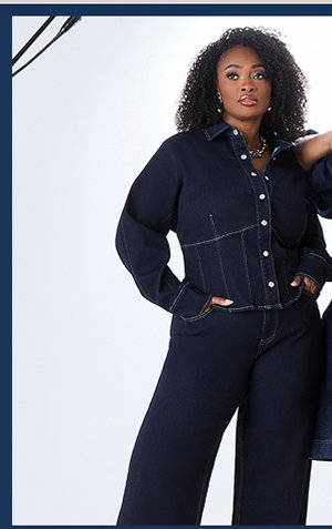 Corset Detailed Denim Jacket
