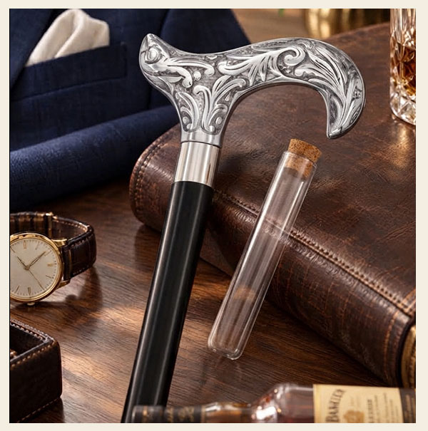 A cane with a twist