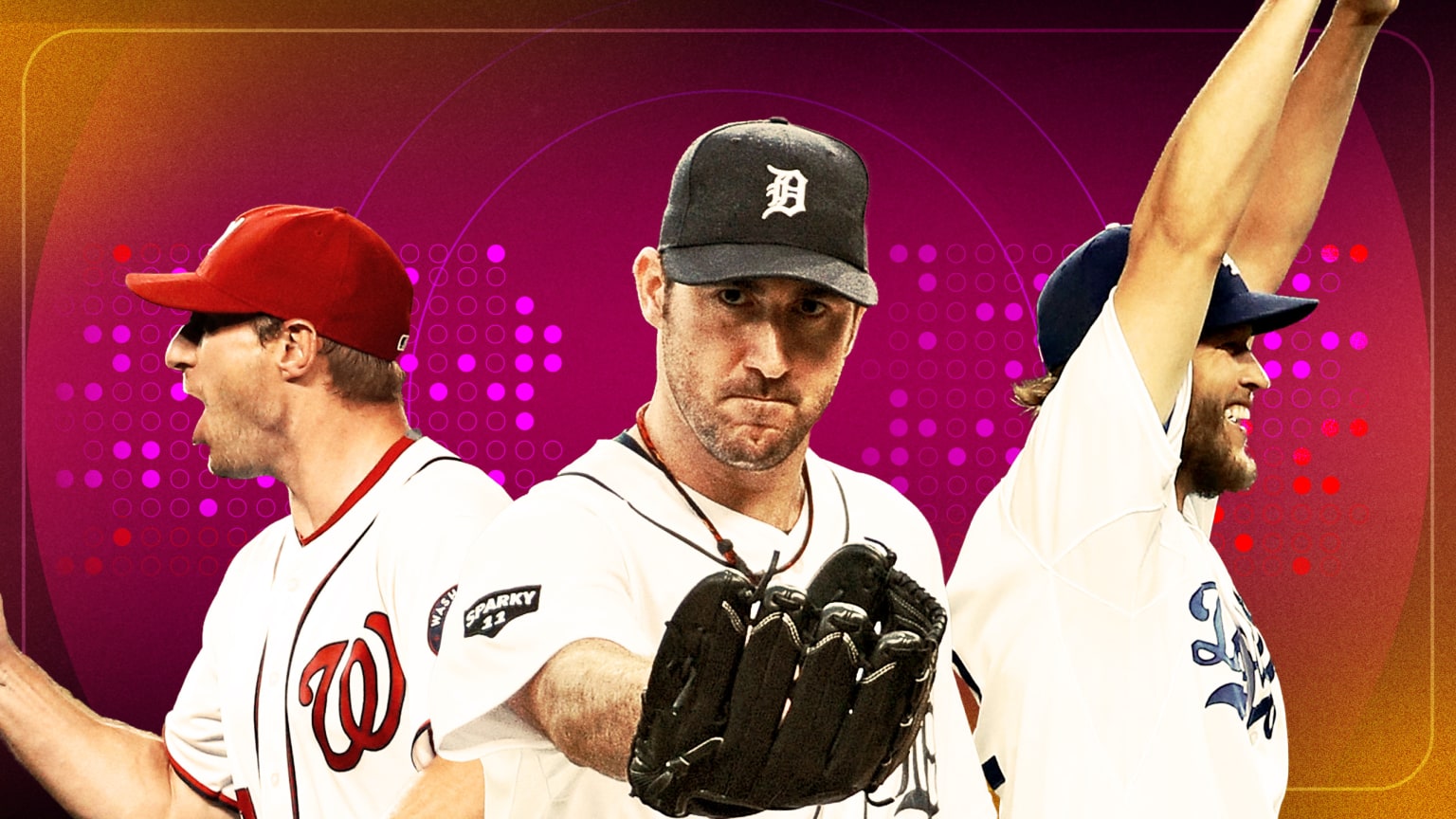 Max Scherzer, Justin Verlander and Clayton Kershaw