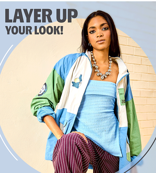 Layer up your look! Shop Hoodies, Sweaters and Jackets