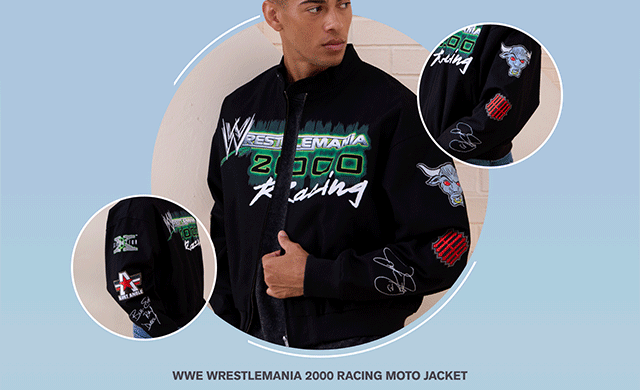 WWE Wrestlemania 2000 Racing Moto Jacket