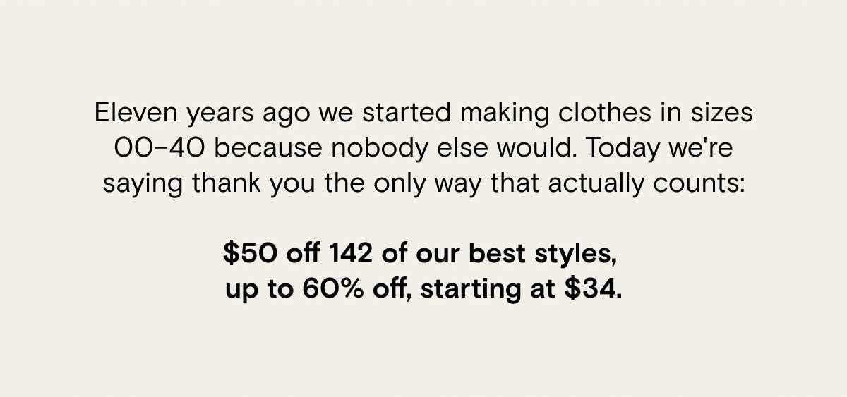Starting at $34