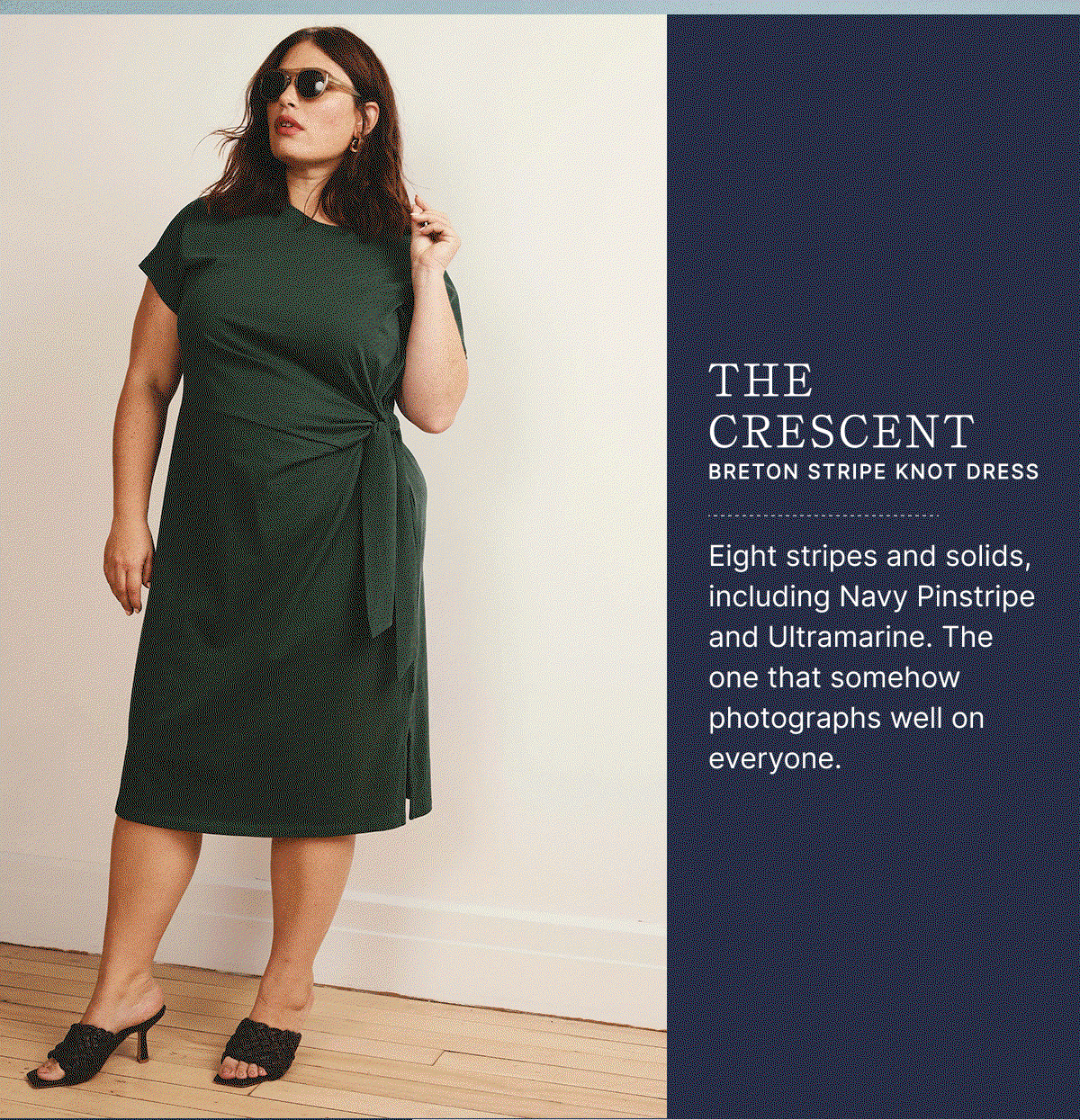 The Crescent Breton Stripe Knot Dress