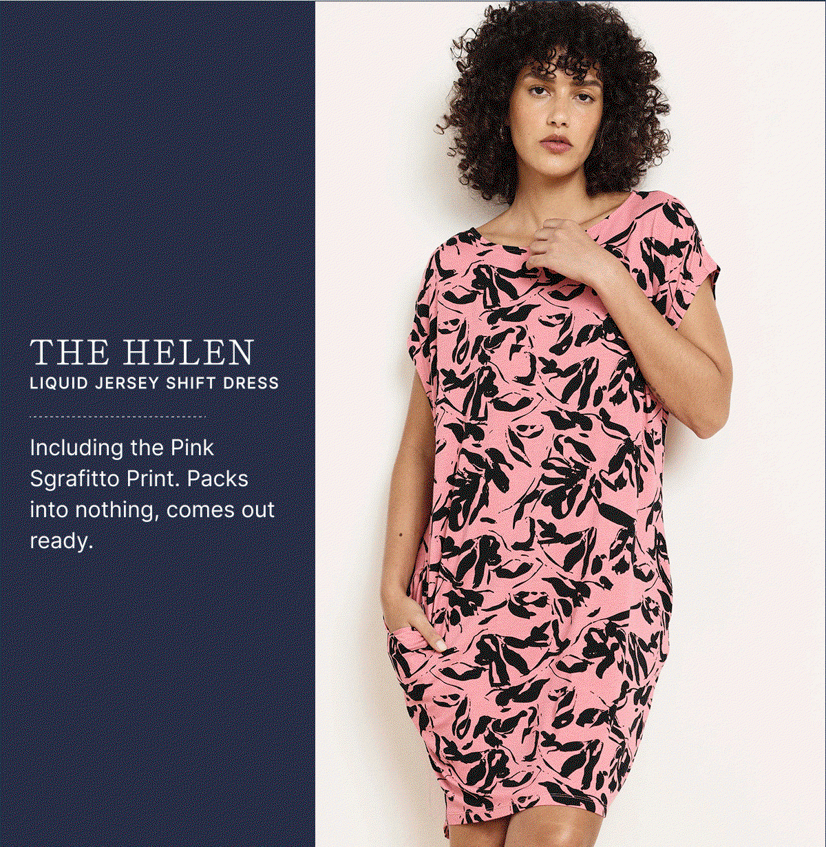 The Helen Liquid Jersey Shift Dress