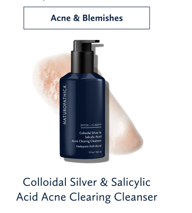For Acne & Blemishes Shop Colloidal Silver & Salicylic Acid Acne Clearing Cleanser
