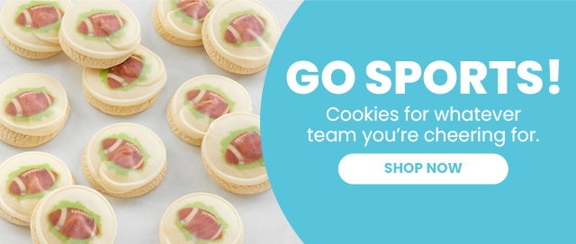 GO SPORTS! - Cookies for whatever team you're cheering for.
