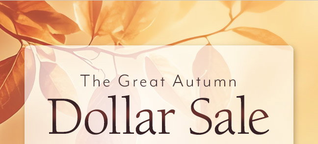 The Great Autumn Dollar Sale