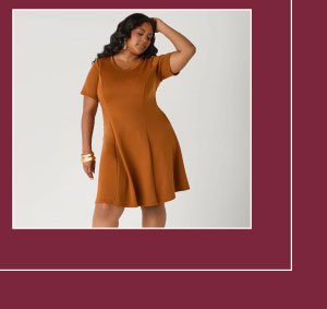 Ponte A Line Dress