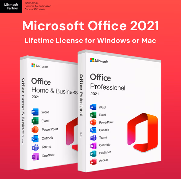 Microsoft Office Professional 2021 for Windows: Lifetime License