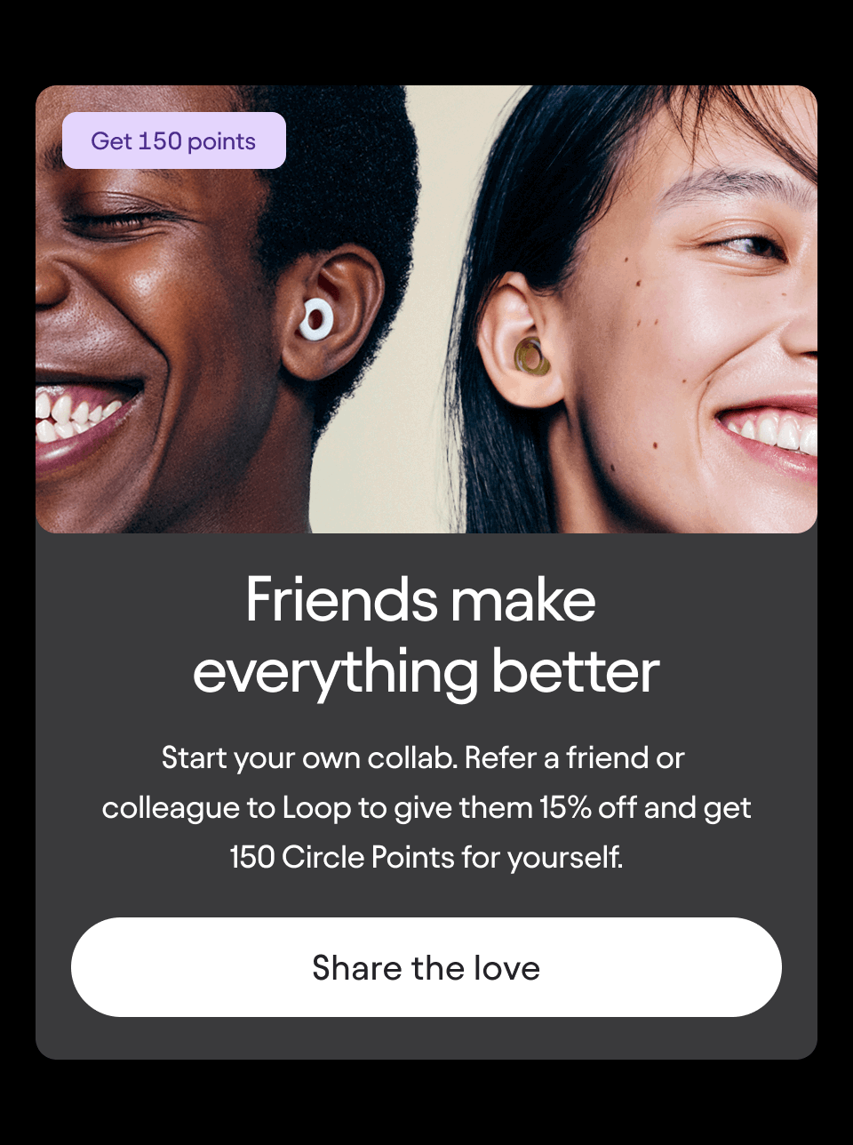 Share the love, refer a friend 