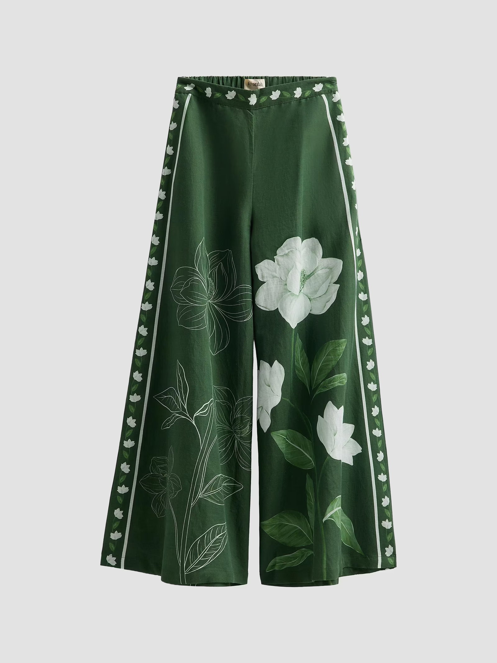 Verandah Bejewelled Magnolia Flared Pants