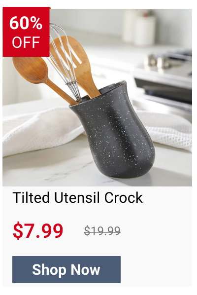 Tilted Utensil Crock