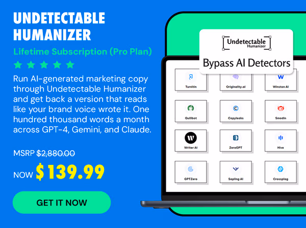 Undetectable Humanizer: Lifetime Subscription (Pro Plan)
