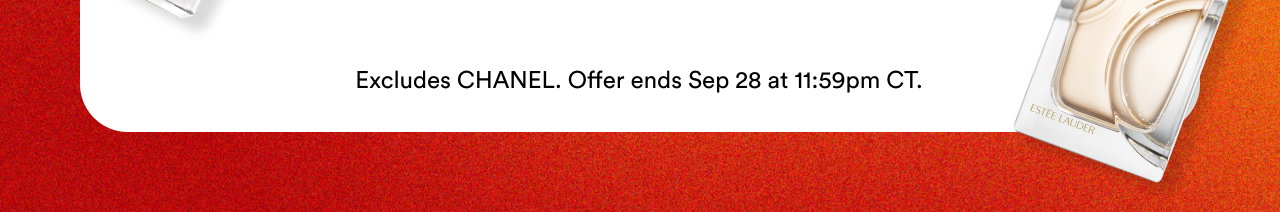 Offer ends September 28 at 11:59pm CT