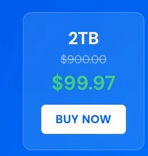 Internxt Cloud Storage Lifetime Subscription: 2TB to 100TB Plans