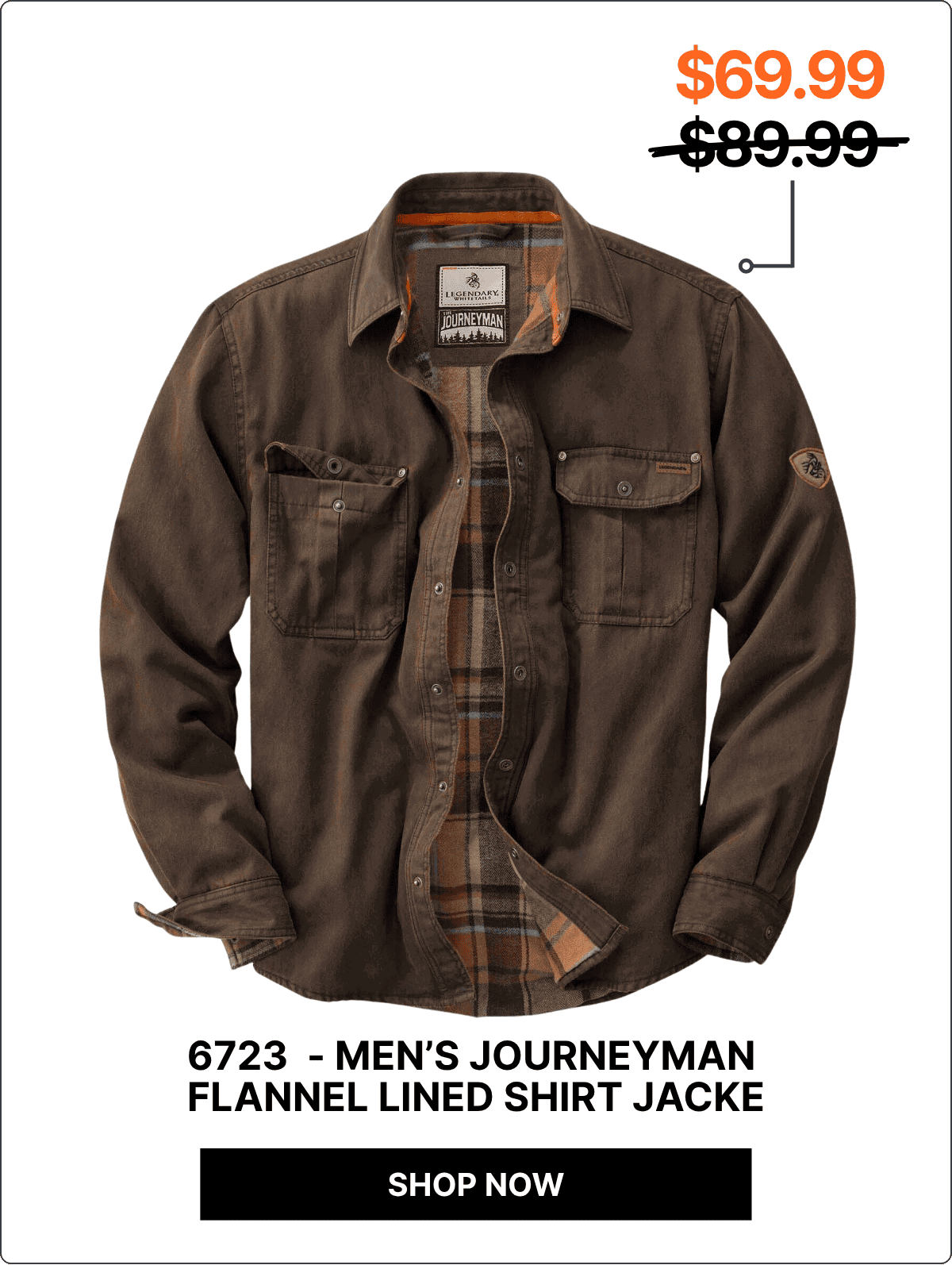 Men's Journeyman Flannel Lined Shirt Jacket