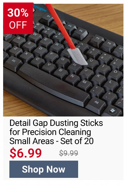 Detail Gap Dusting Sticks for Precision Cleaning Small Areas Set of 20