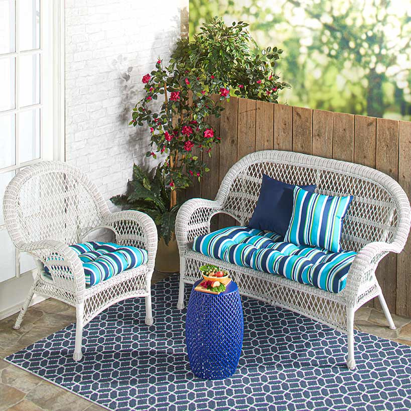 Image of Striped Outdoor Cushion Collection