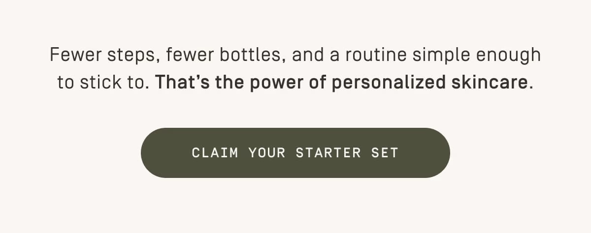 Claim your starter set CTA
