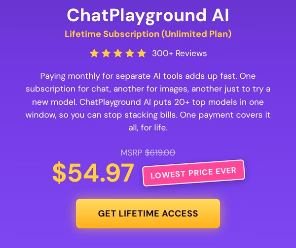 ChatPlayground AI: Lifetime Subscription