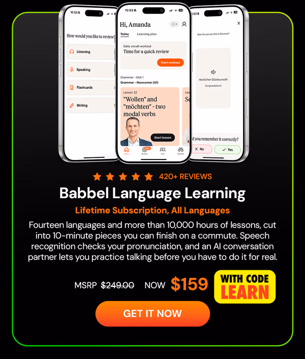 Babbel Language Learning: Lifetime Subscription (All Languages)