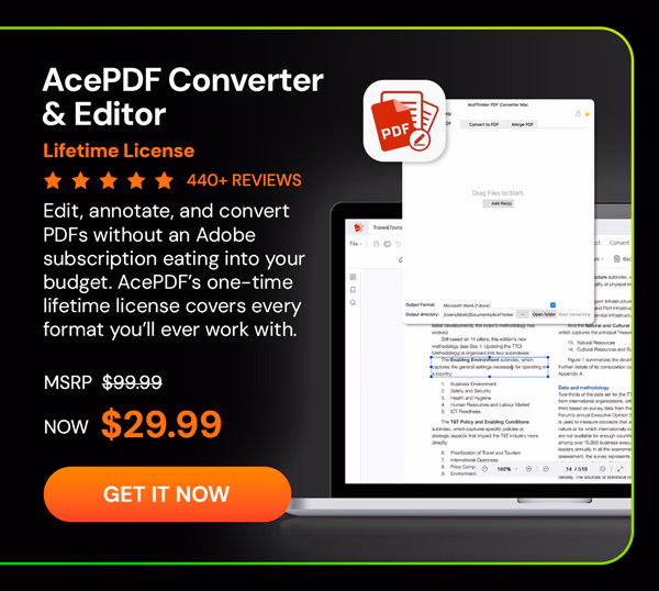 AcePDF Converter & Editor: Lifetime License